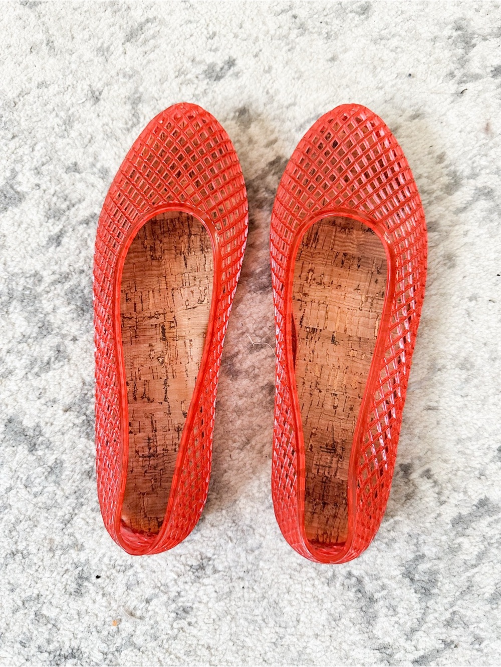 ⭐️3/$30⭐️ (bundle deal) Nicole Miller Red Jelly Flats / Ballet Flats